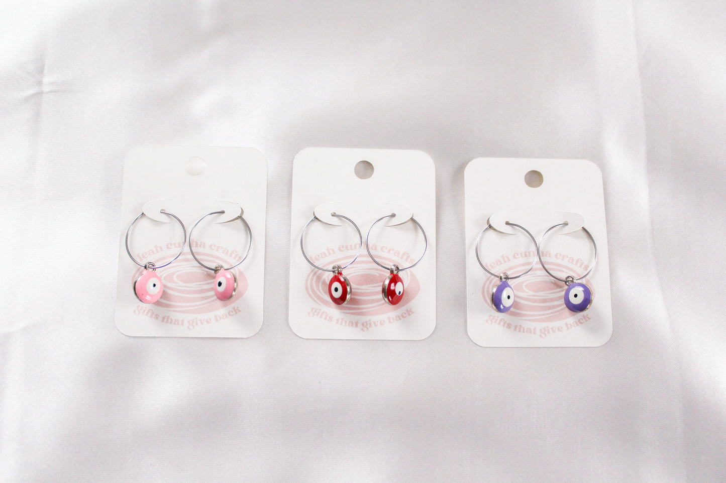 Evil Eye Hoops