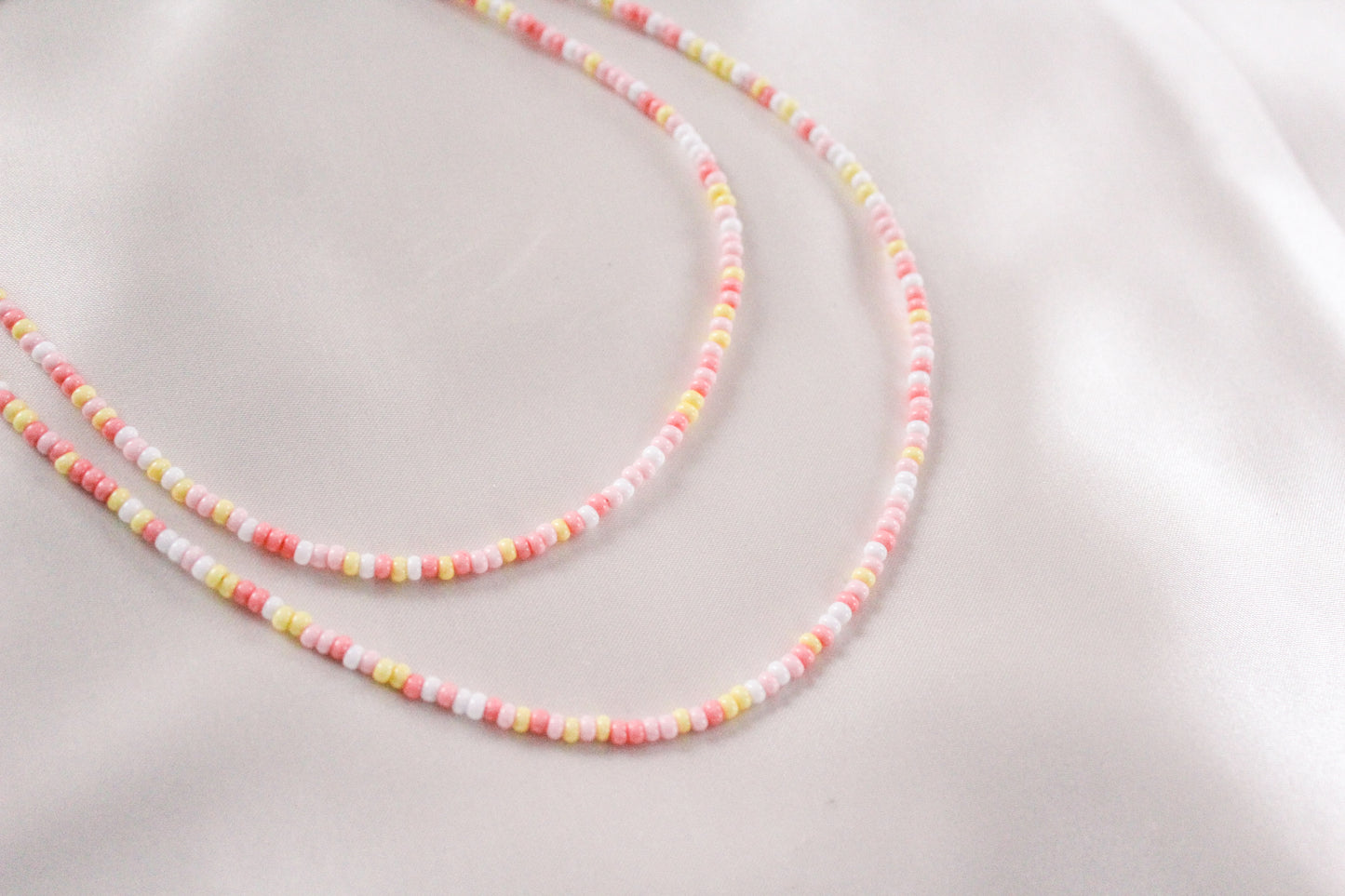 Pink Lemonade Beaded Necklace
