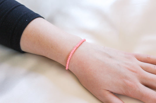 Hot Pink Beaded Bracelet/Anklet