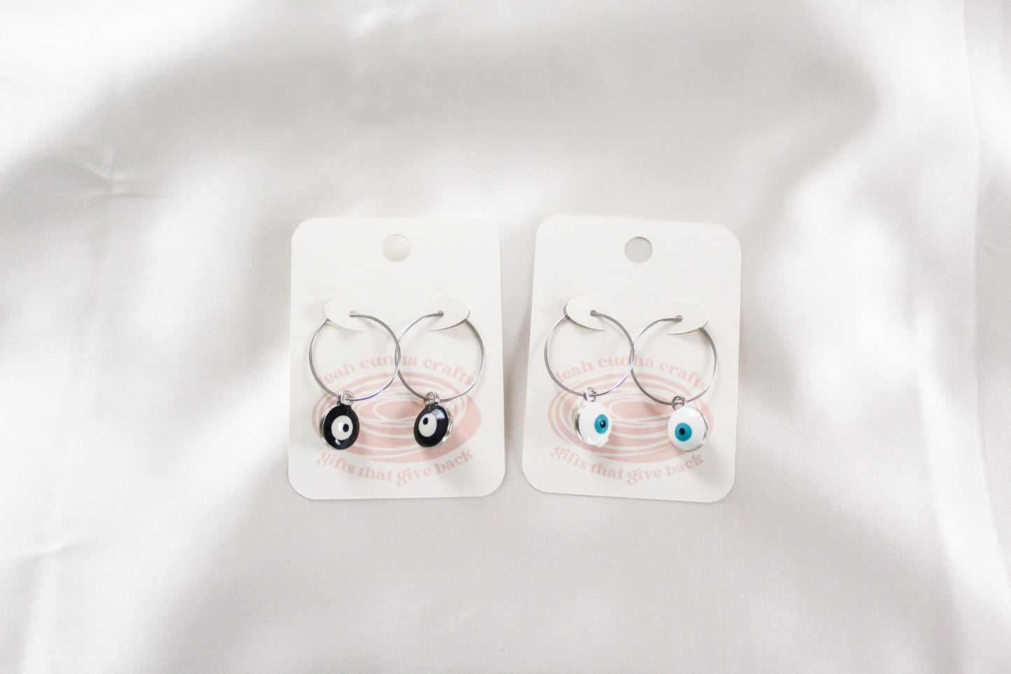 Evil Eye Hoops