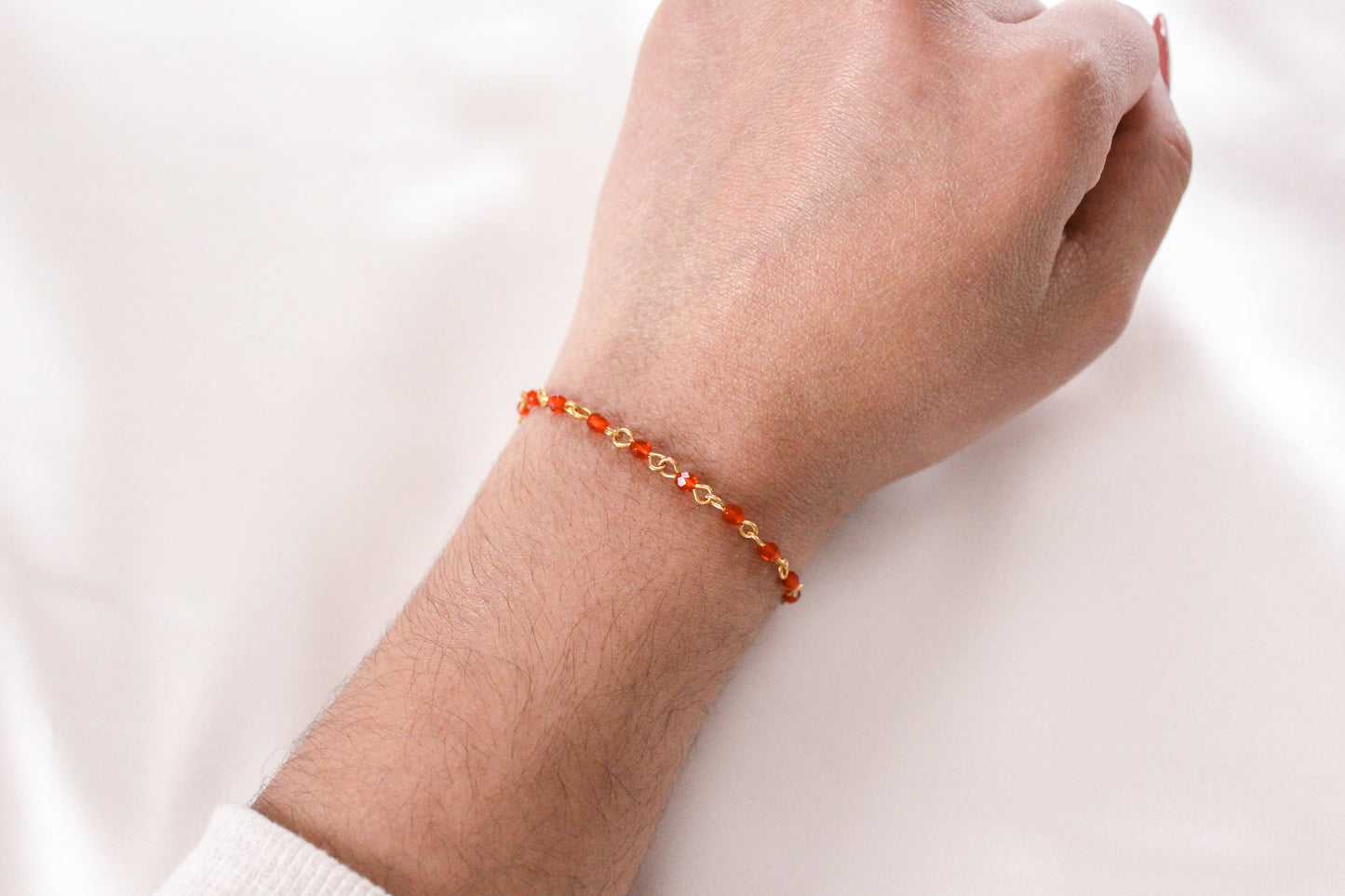 Red Dot Chain Bracelet