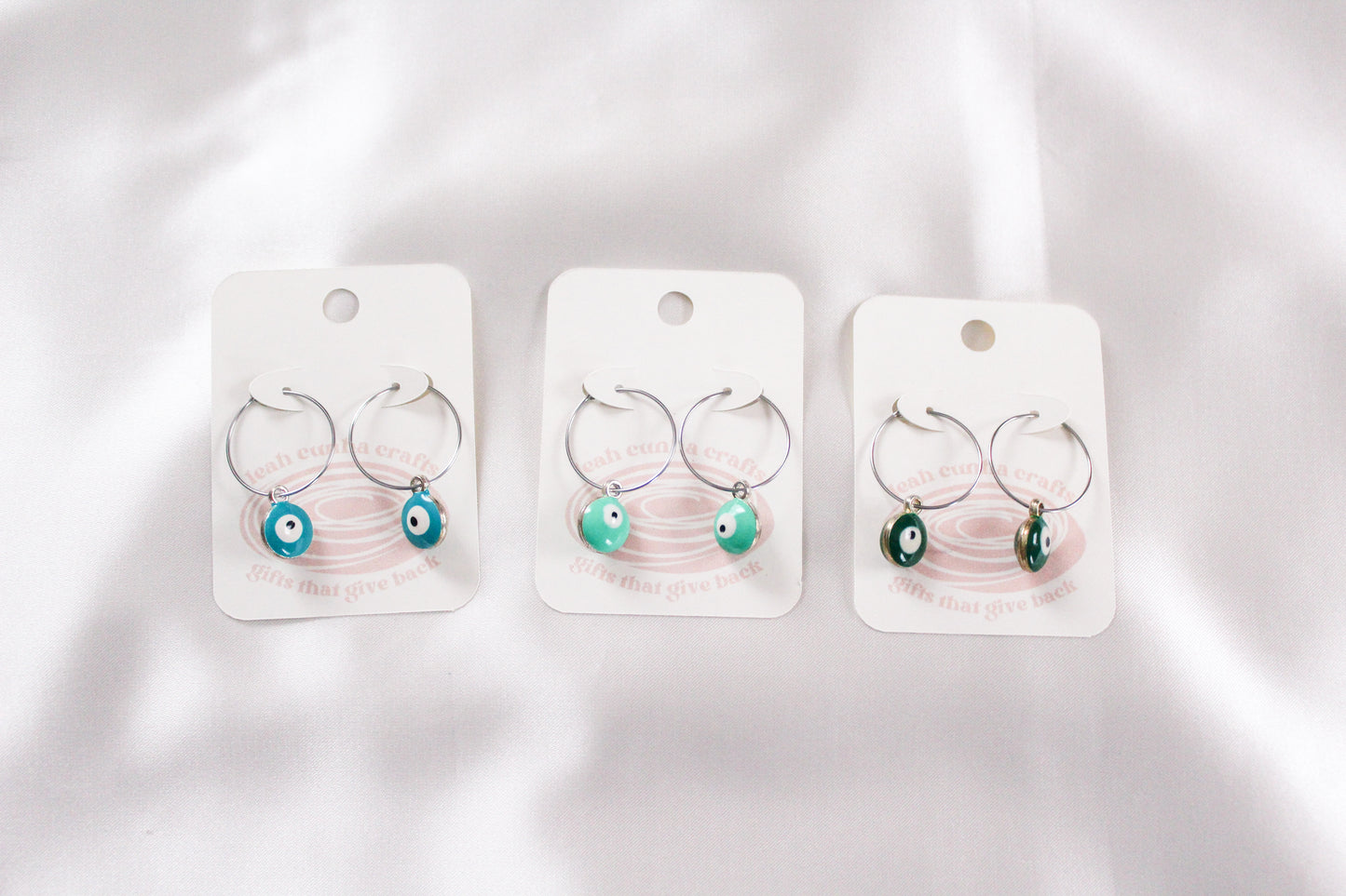 Evil Eye Hoops