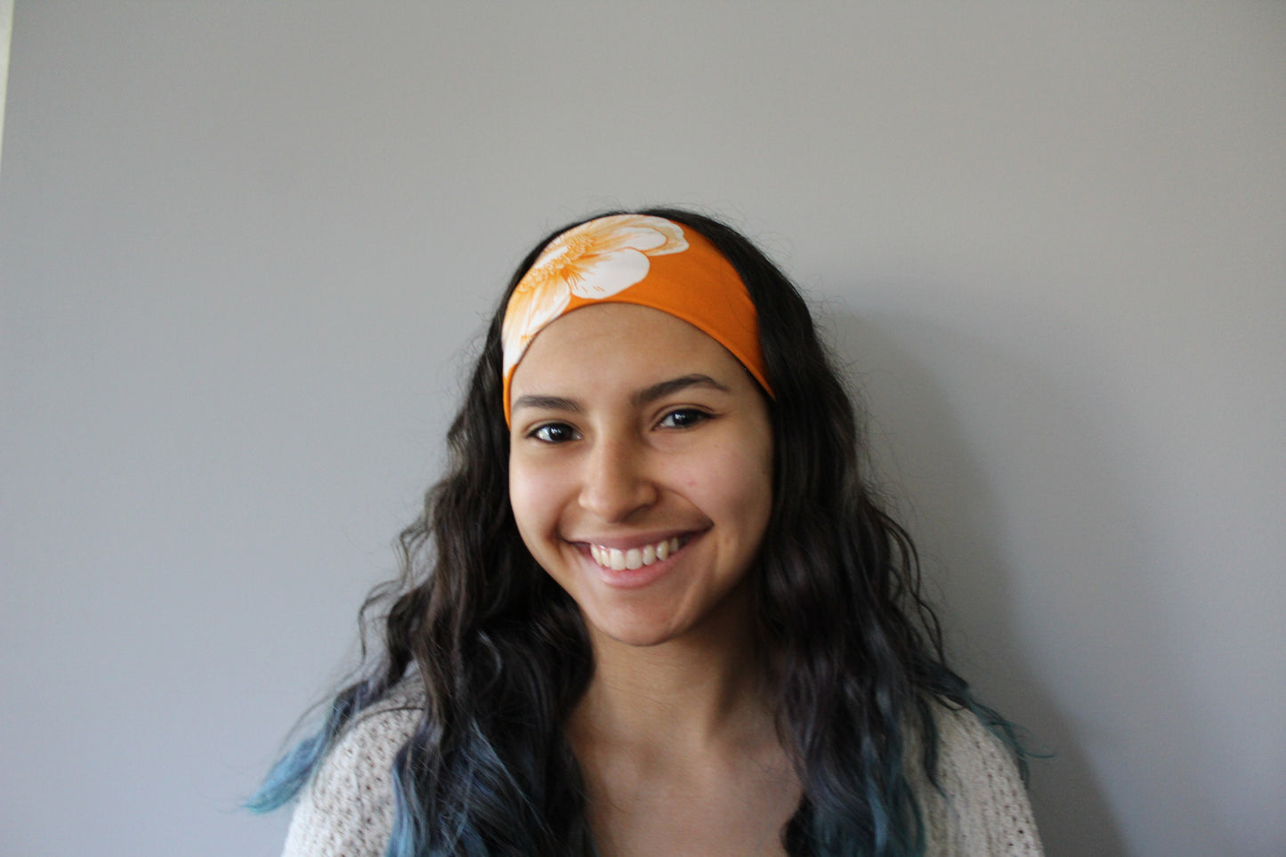 Orange Floral Headband