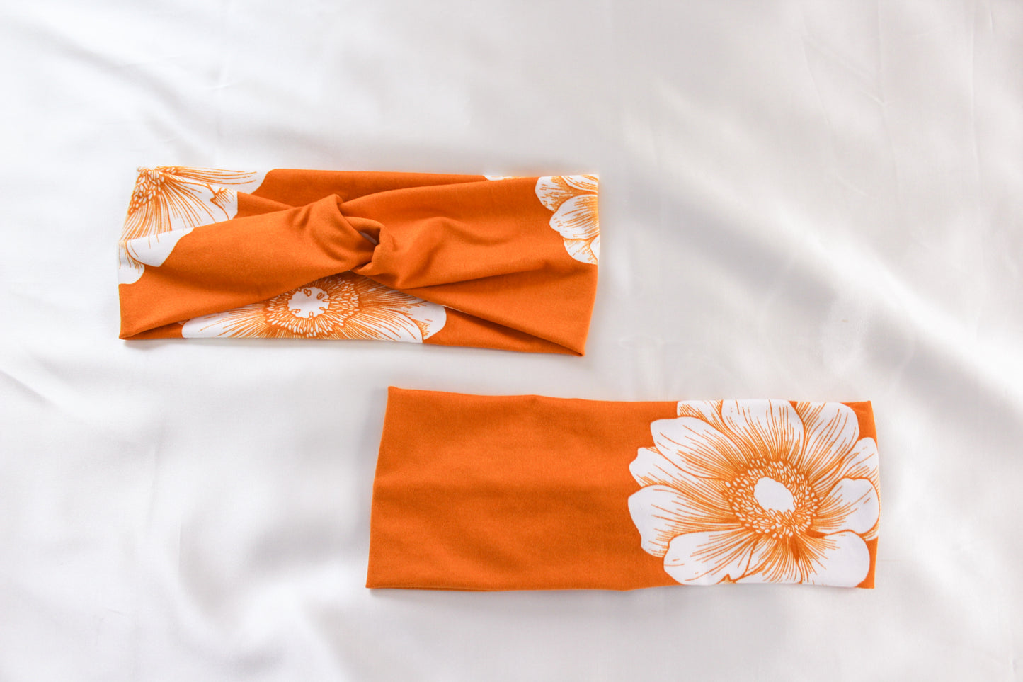 Orange Floral Headband