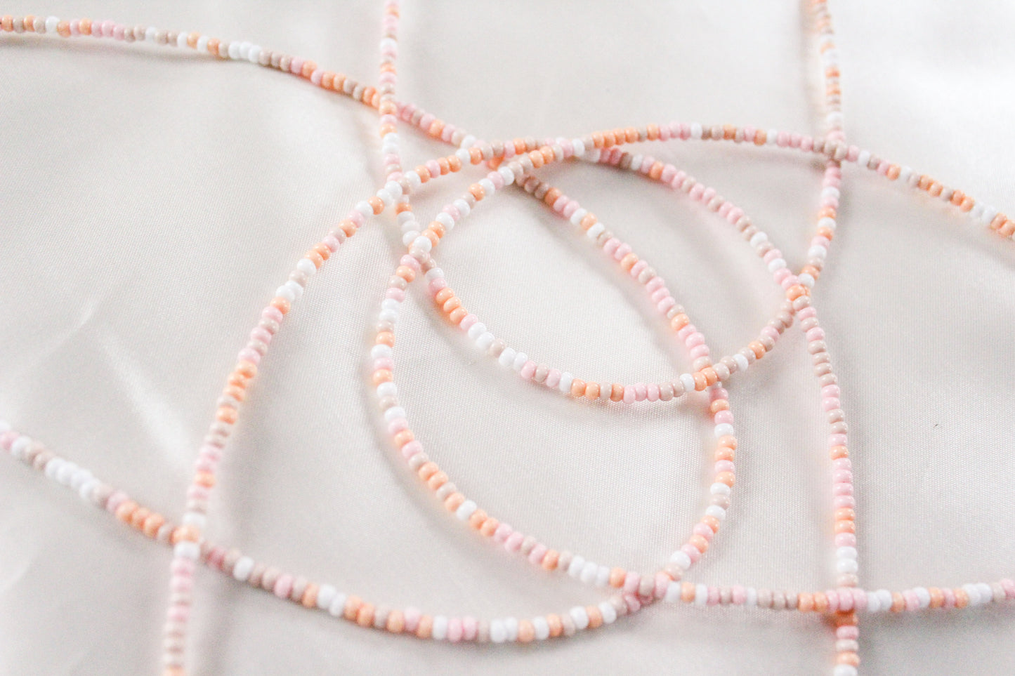 Pink Sand Beaded Necklace