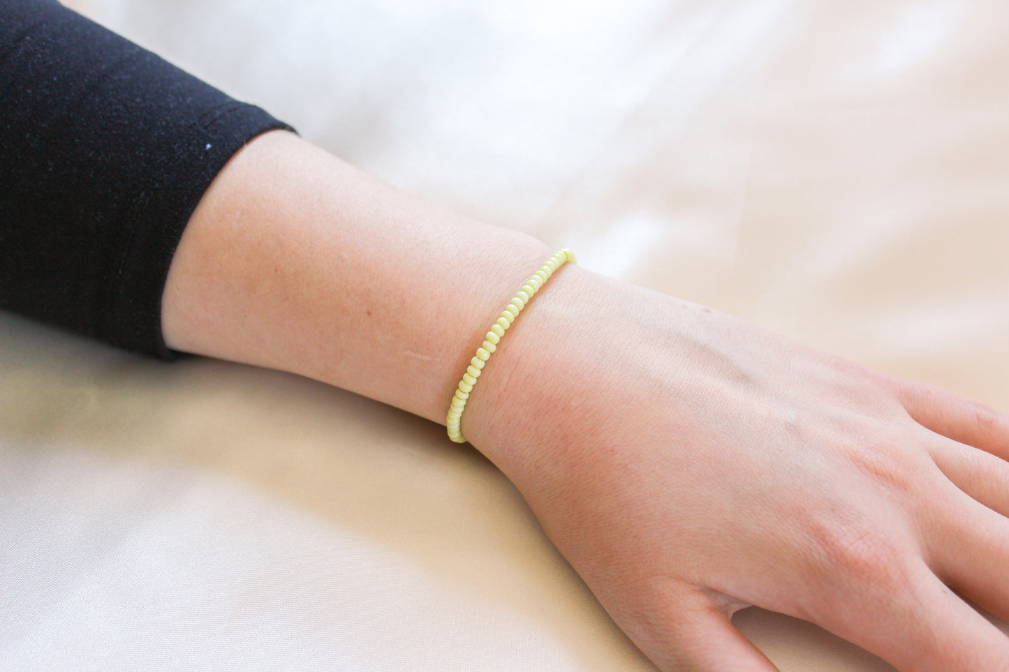 Pastel Green Beaded Bracelet/Anklet