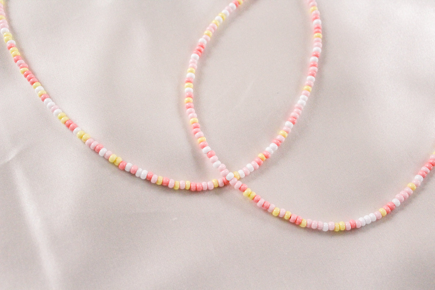 Pink Lemonade Beaded Necklace