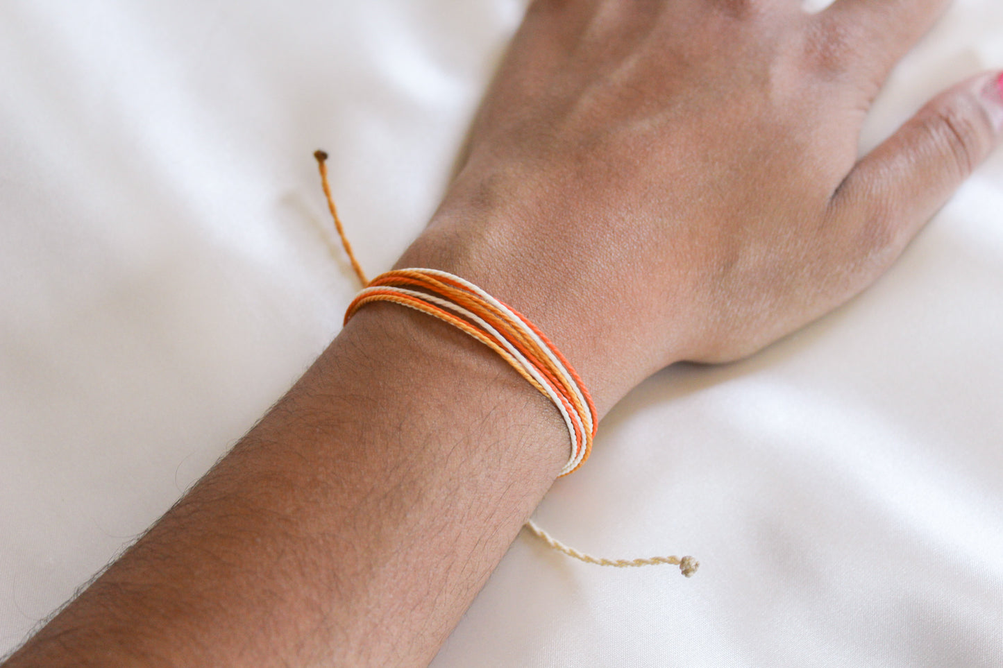 Creamsicle String Bracelet