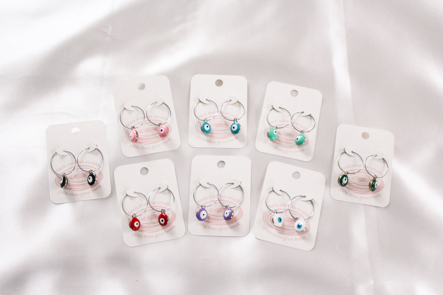 Evil Eye Hoops