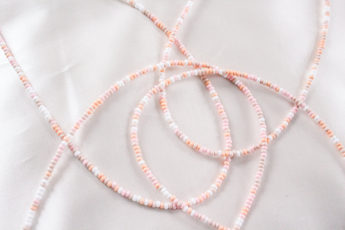 Pink Sand Beaded Necklace