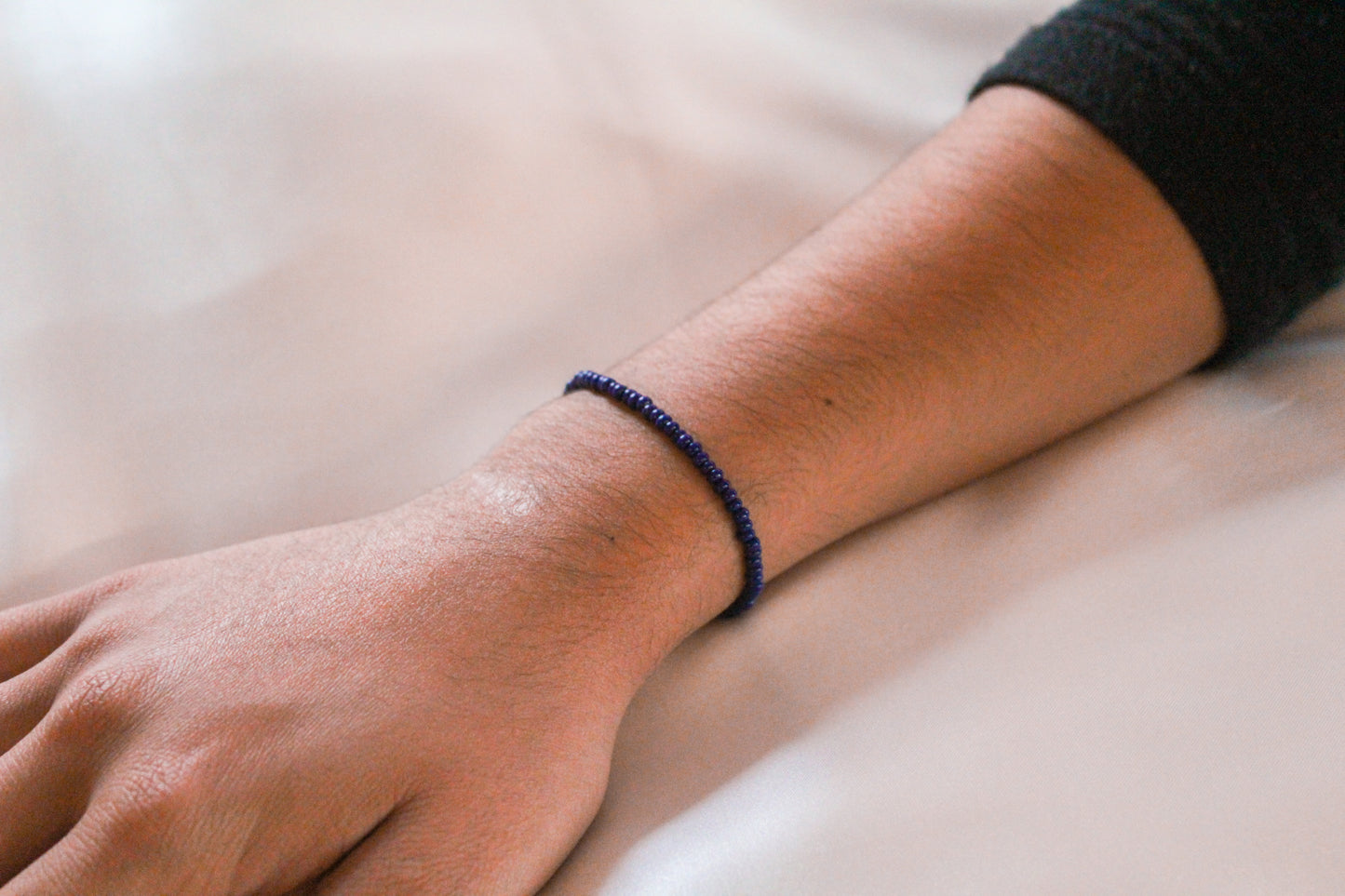 Navy Beaded Bracelet/Anklet