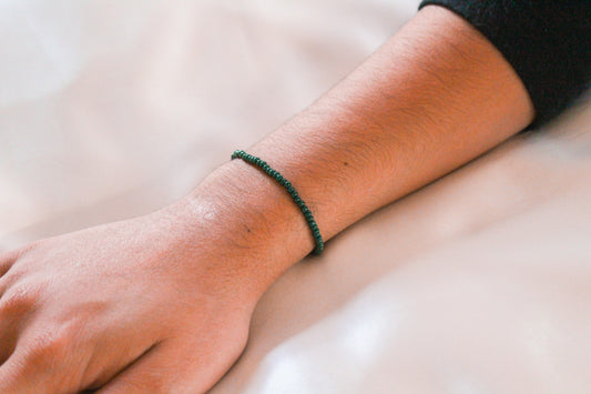 Pine Green Beaded Bracelet/Anklet