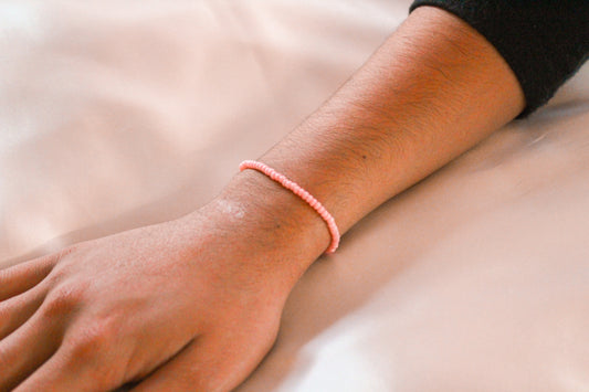 Baby Pink Beaded Bracelet/Anklet