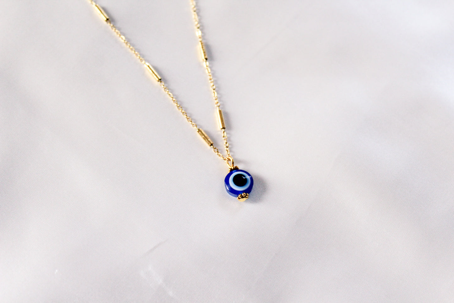 Evil Eye Bar Necklace