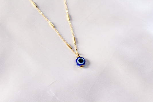 Evil Eye Bar Necklace