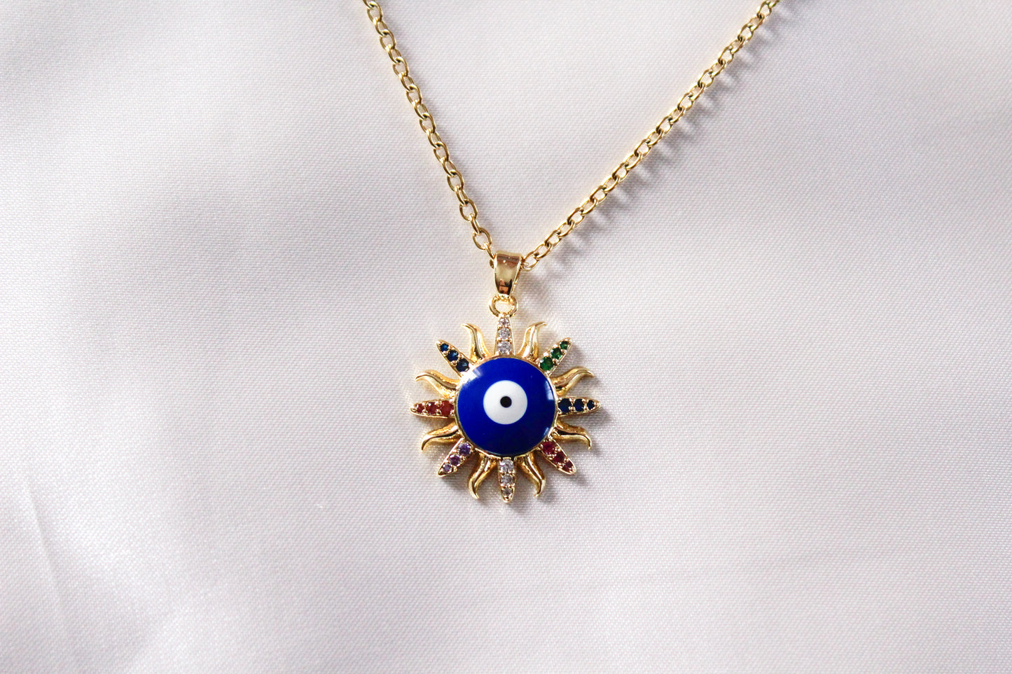 Evil Eye Sun Necklace