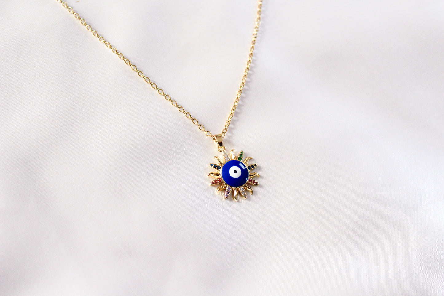 Evil Eye Sun Necklace
