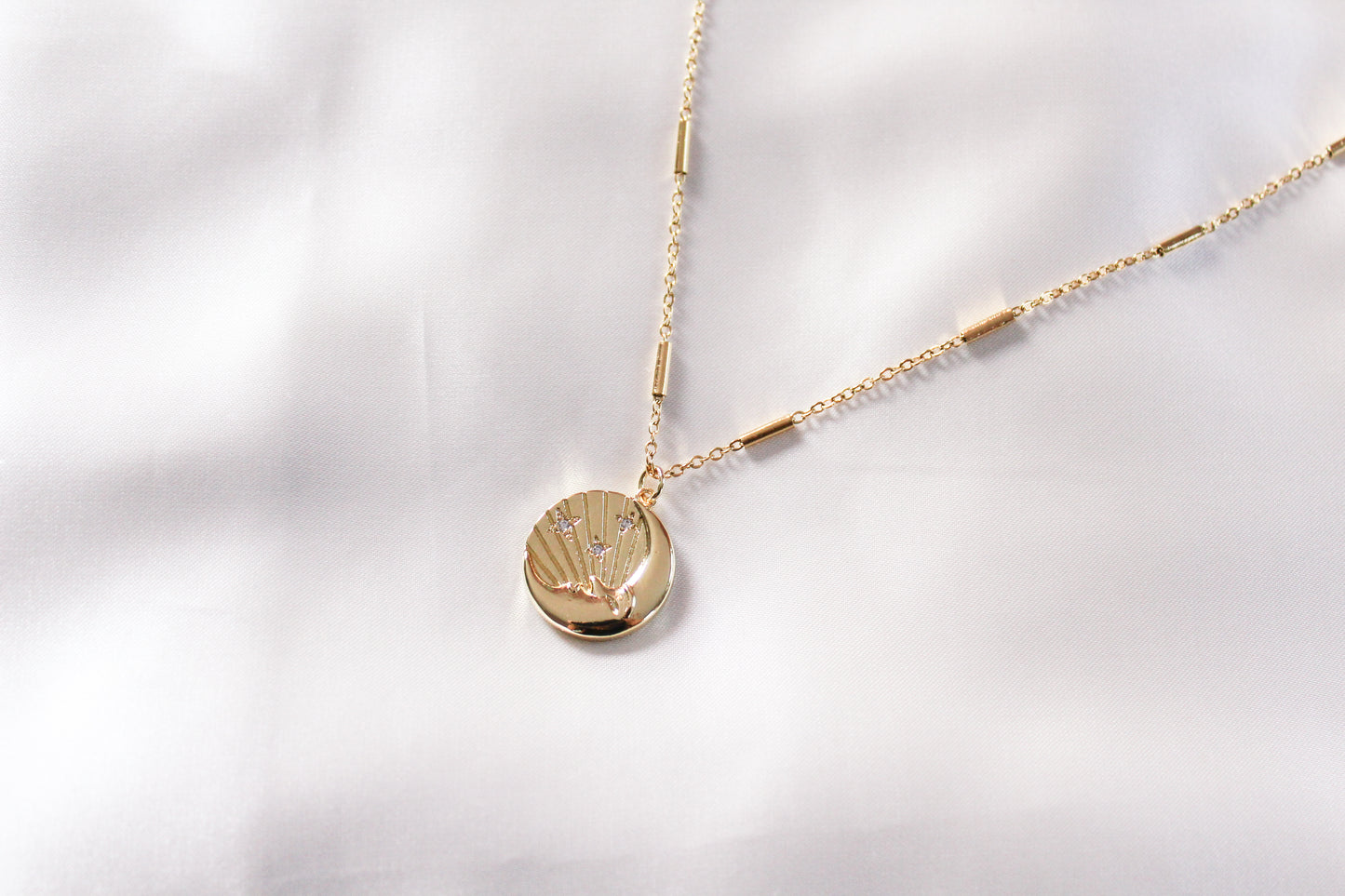 Golden Moon Necklace