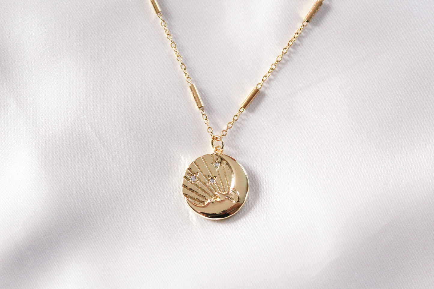 Golden Moon Necklace