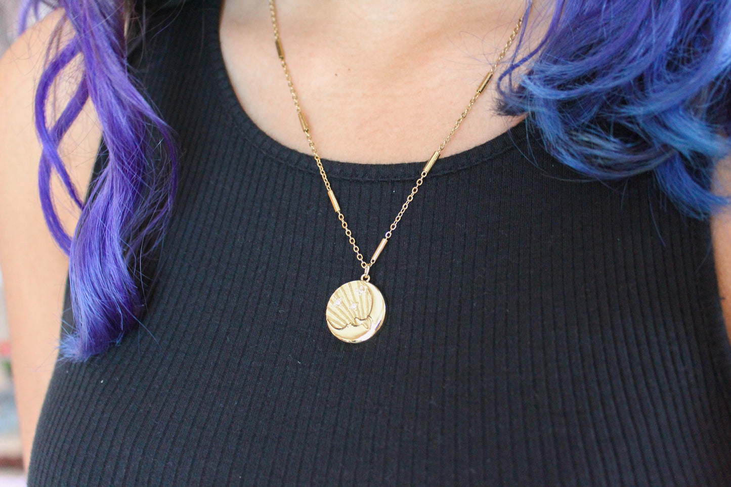 Golden Moon Necklace