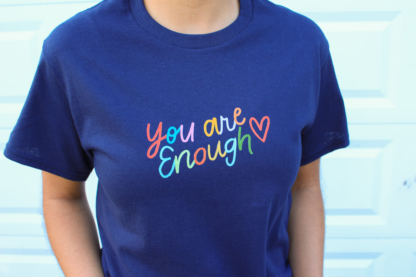 Navy You Are Enough Tee