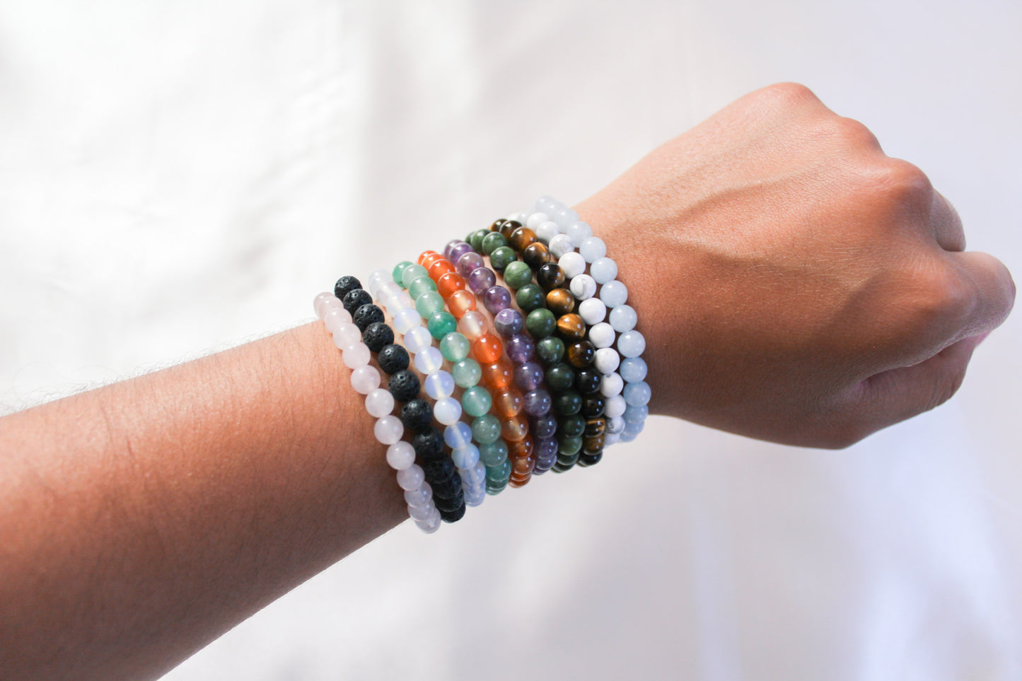 Natural Rose Quartz Gemstone Bracelet