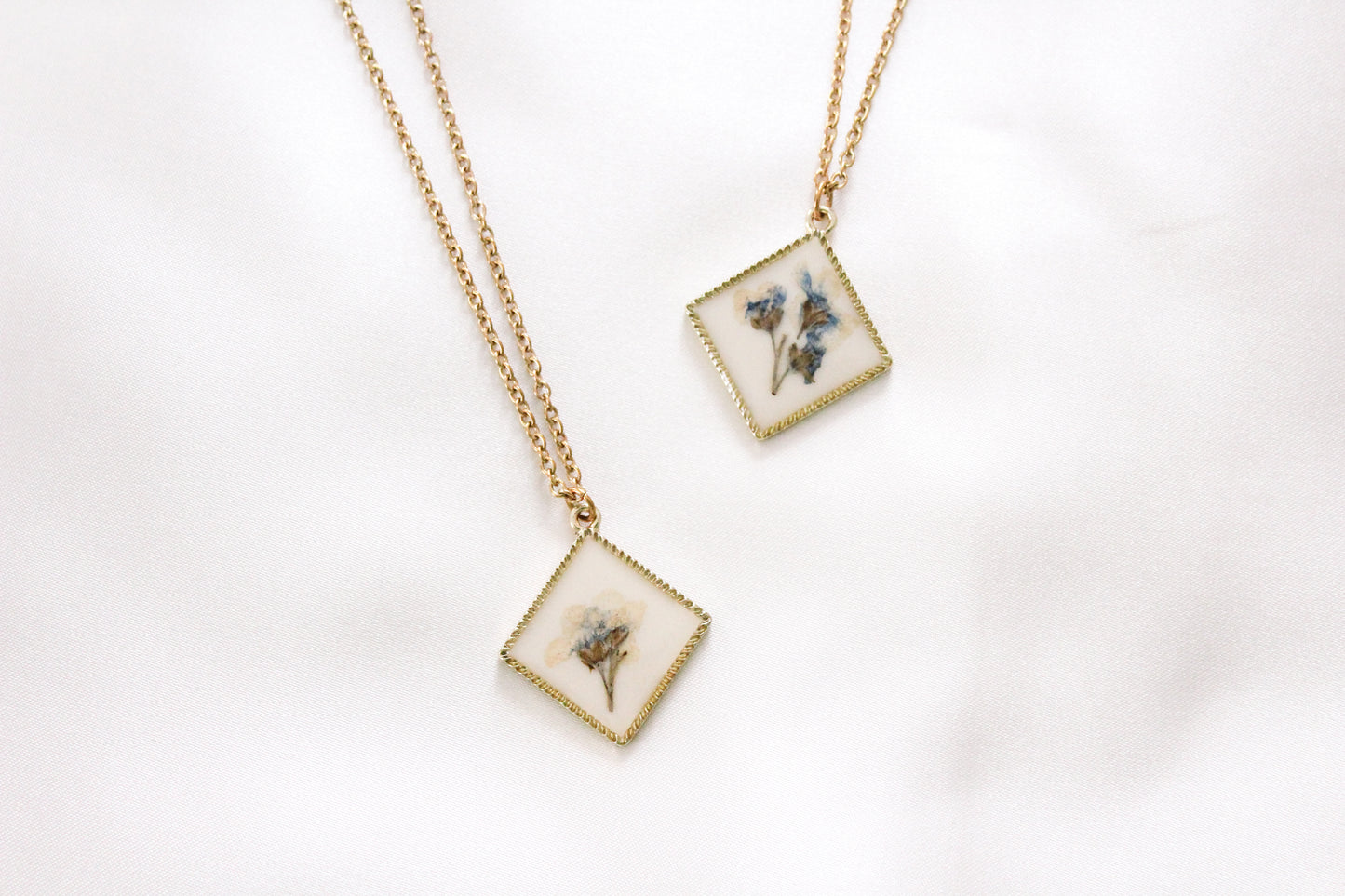 Pressed Flower Necklace