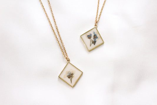 Pressed Flower Necklace