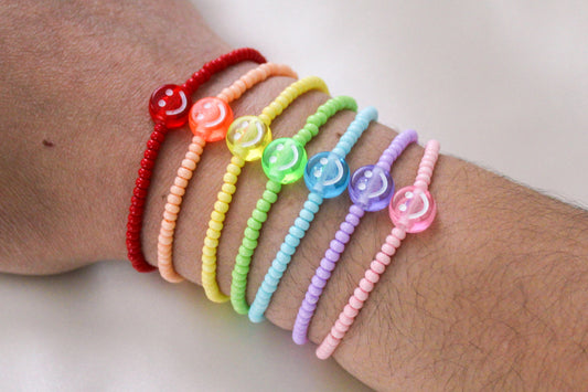 Pastel Smiley Bracelet