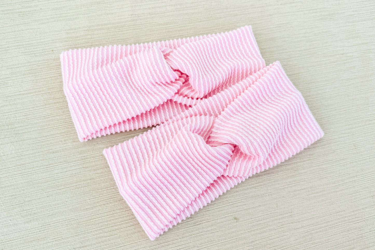 Pink Ribbed Headband