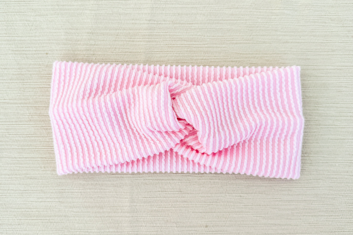 Pink Ribbed Headband