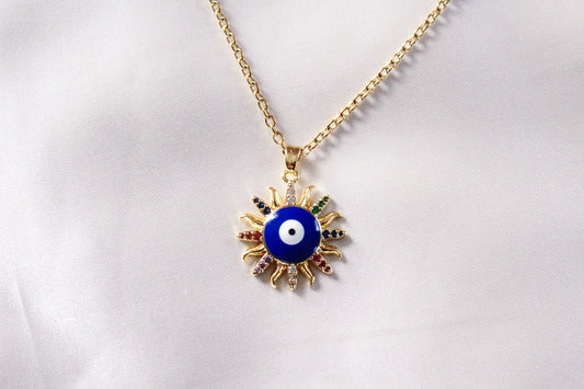 Evil Eye Sun Necklace