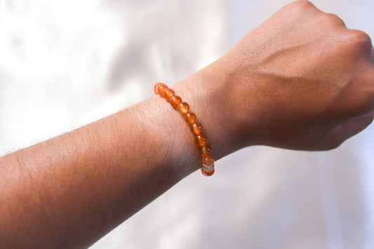 Natural Carnelian Gemstone Bracelet