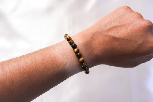 Natural Tiger's Eye Gemstone Bracelet