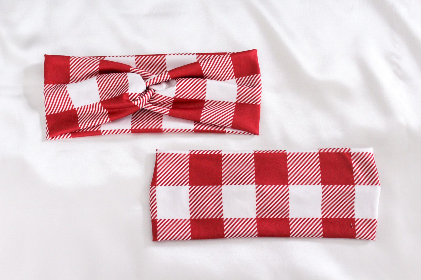 Red Plaid Headband